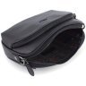 Черная женская сумка-кроссбоди из фактурной кожи с ремешком через плечо KARYA 69778 - 7