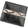 Мужское портмоне черного цвета из кожи морской змеи SEA SNAKE LEATHER (024-18553) - 2