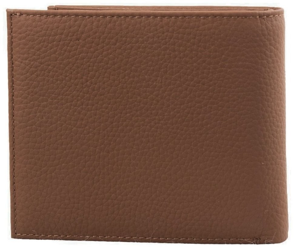 Чоловіче портмоне із натуральної коричневої шкіри під картки та документи Smith&Canova 70579