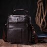 Невелика сумка барсетка з натуральної шкіри коричневого кольору з ручкою та плечовим ременем Vintage Style 91079 фото №7 Невелика сумка барсетка з натуральної шкіри коричневого кольору з ручкою та плечовим ременем Vintage Style 91079 modnotak фото - 7