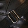 Шкіряна невелика чоловіча сумка-планшет чорного кольору з ремінцем на плече Vintage (20370) - 7