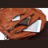 Функциональный рюкзак из натуральной кожи рыжего цвета VINTAGE STYLE (14166) - 7