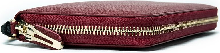 Жіночий гаманець-клатч з натуральної шкіри червоного кольору Vintage (20047)