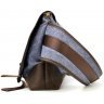 Эксклюзивная мужская текстильная сумка через плечо голубого цвета TARWA (19952) - 3