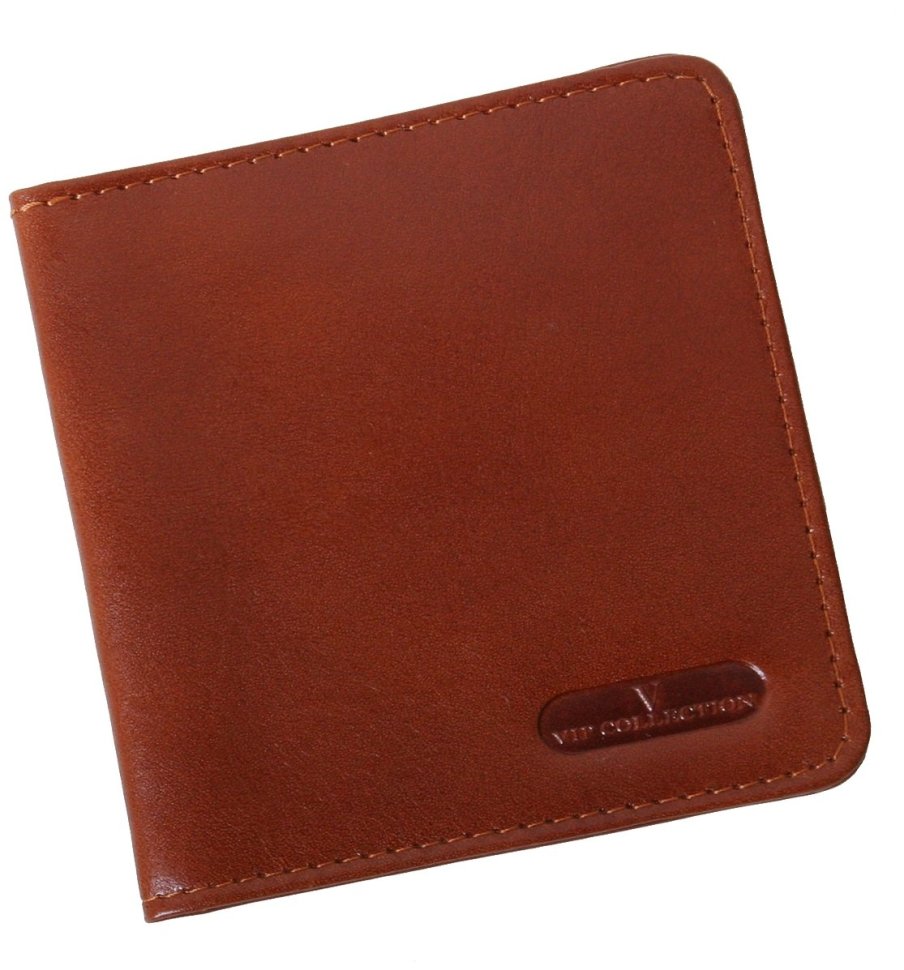 Картхолдер шкіряний Newport у кольорі коньяк Vip Collection 102579 modnotak фото №1