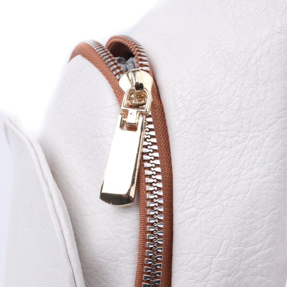 Елегантна жіноча сумка через плече з екошкіри з текстильним ременем Vintage 22779 modnotak фото №6