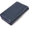 Синій жіночий гаманець середнього розміру з натуральної шкіри CANPELLINI (2421715) - 2