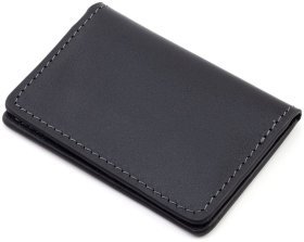Кожаная обложка для ID-паспорта с гербом Украины Grande Pelle 113179 черная