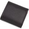 Жіночий гаманець з натуральної чорної шкіри з фіксацією на кнопці Tony Bellucci (10615) - 4