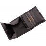Жіночий гаманець з натуральної чорної шкіри з фіксацією на кнопці Tony Bellucci (10615) - 6