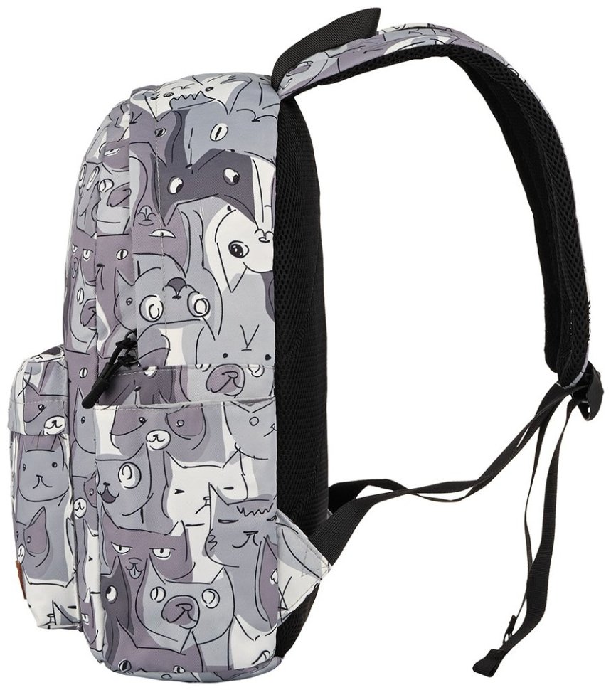 Рюкзак 2Е, TeensPack Cats, сірий фото №4 Рюкзак 2Е, TeensPack Cats, сірий modnotak фото №4