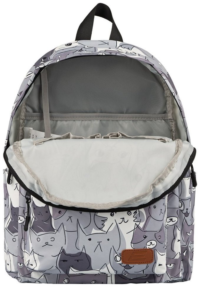 Рюкзак 2Е, TeensPack Cats, сірий фото №7 Рюкзак 2Е, TeensPack Cats, сірий modnotak фото №7