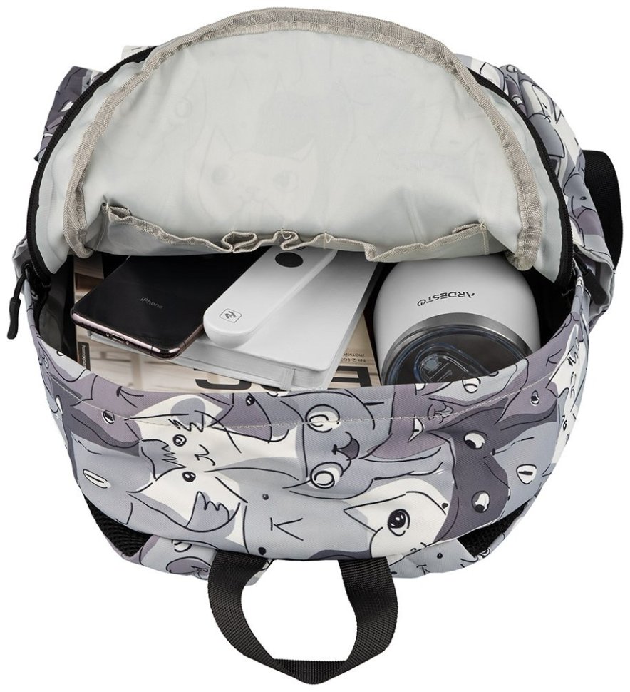 Рюкзак 2Е, TeensPack Cats, сірий фото №10 Рюкзак 2Е, TeensPack Cats, сірий modnotak фото №10