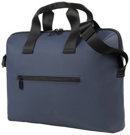 Сумка для ноутбука из прорезиненного текстиля на 1 отделение с кармашком для ноутбука до 15" Tucano Gommo синего цвета 103579