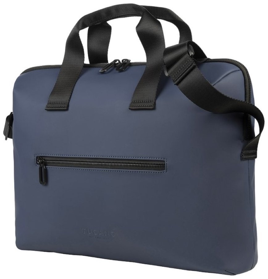 Сумка для ноутбука из прорезиненного текстиля на 1 отделение с кармашком для ноутбука до 15" Tucano Gommo синего цвета 103579 modnotak фото №2