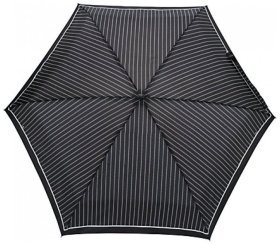 Мини зонт женский Fulton Tiny-2 Assorted Prints L501 Classic Stripe (Механика, складной, черный с белыми полосами) 93779