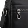 Чоловіча шкіряна сумка-планшет в чорному кольорі з плечовим ременем Tiding Bag (15858) - 6