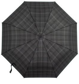 Зонт мужской Fulton G868 Hackney-2 Charcoal Check (механика, темно-серый в клетку) 93879