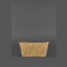 Винтажная плетеная сумка из натуральной кожи в светло-коричневом цвете BlankNote Пазл S (12753) - 6
