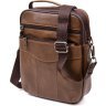 Чоловіча сумка-барсетка з натуральної шкіри коричневого кольору Vintage (20392) - 3