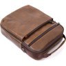Мужская сумка-барсетка из натуральной кожи коричневого цвета Vintage (20392) - 5