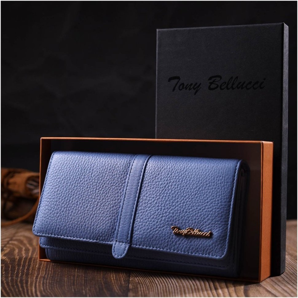 Красивий жіночий гаманець великого розміру з натуральної шкіри Tony Bellucci (2421962)