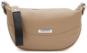 Вместительная женская сумка из натуральной кожи флотар бежевого цвета Borsa Leather 94679