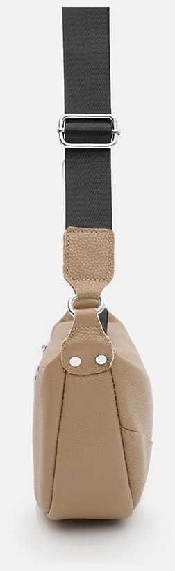 Вместительная женская сумка из натуральной кожи флотар бежевого цвета Borsa Leather 94679 modnotak фото №4