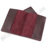 Кожаная обложка для паспорта бордового цвета ST Leather (17755) - 3