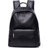 Добротный кожаный рюкзак черного цвета из натуральной кожи Tiding Bag (21243) - 2