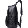 Добротный кожаный рюкзак черного цвета из натуральной кожи Tiding Bag (21243) - 4