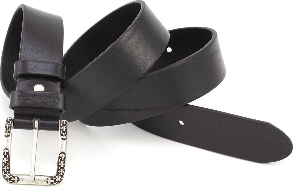 Італійський з натуральної шкіри ремінь з орнаментом на пряжці Gherardini 40554-GER фото №4 Італійський з натуральної шкіри ремінь з орнаментом на пряжці Gherardini 40554-GER modnotak фото №4