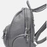 Женский серый вместительный рюкзак из кожи флотар Ricco Grande (21437) - 4