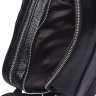 Мужская стильная сумка на плечо из фактурной кожи черного окраса Keizer (21352) - 8