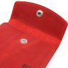 Женский винтажный кошелек из натуральной кожи красного цвета Shvigel (2416614) - 3