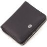 Черный женский кошелек среднего размера из натуральной фактурной кожи ST Leather 1767279 - 3