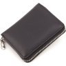 Черный женский кошелек среднего размера из натуральной фактурной кожи ST Leather 1767279 - 4