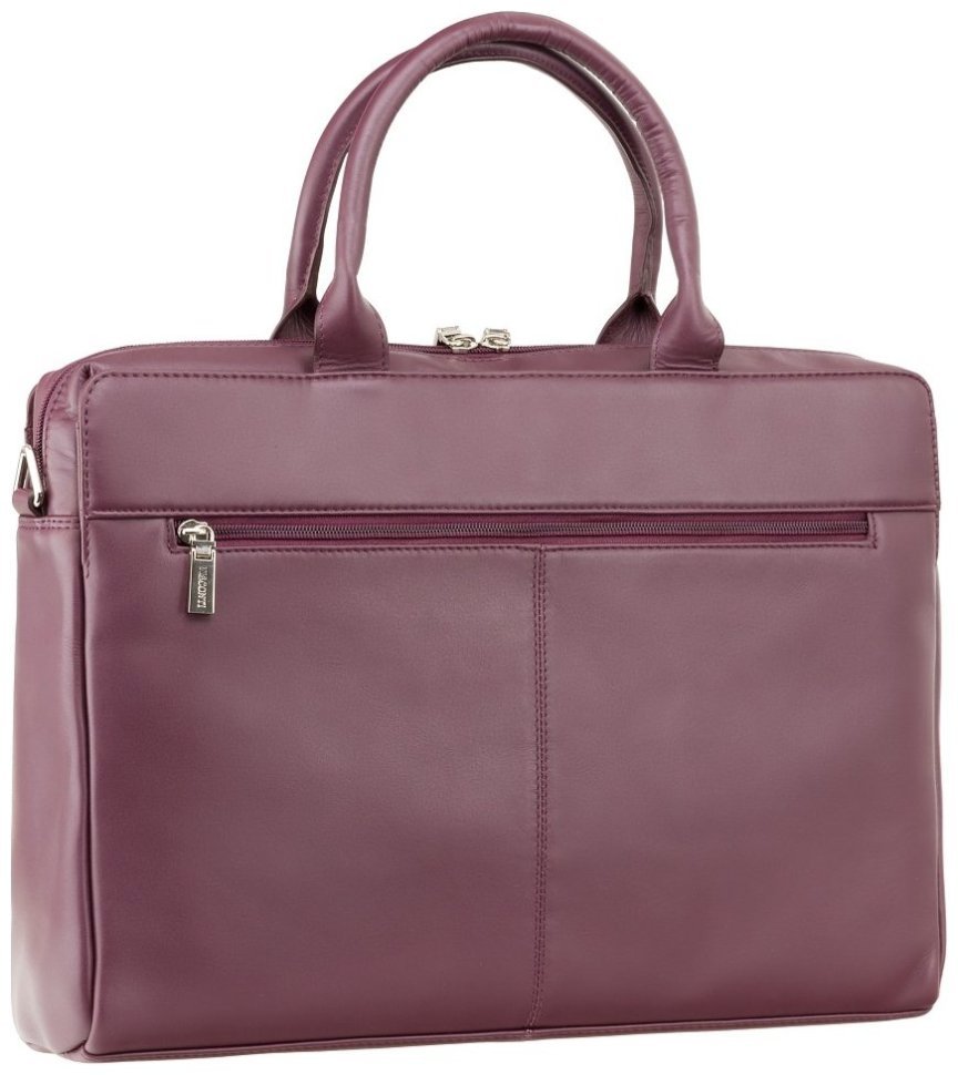 Марсалова жіноча сумка з натуральної шкіри під ноутбук 13 дюймів Visconti Ollie 77379