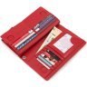 Великий червоний жіночий гаманець із натуральної шкіри на зап'ястя ST Leather 1767479 - 6