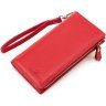 Большой красный женский кошелек из натуральной кожи на запястье ST Leather 1767479 - 3