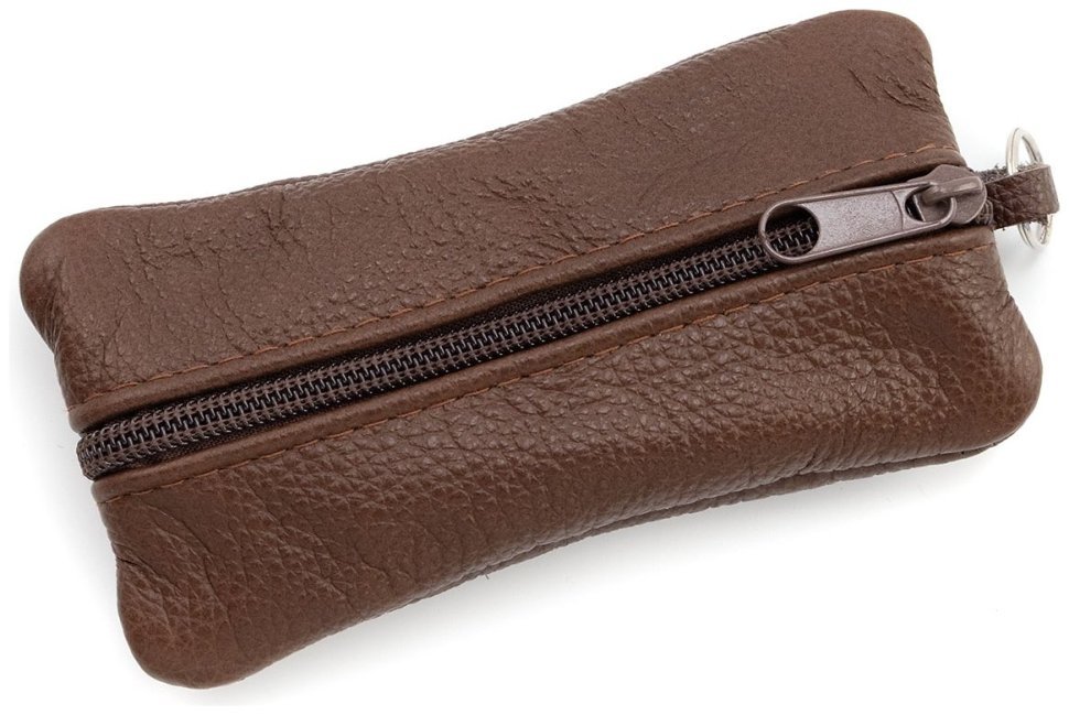 Большая кожаная ключница с двумя отделениями Leather Collection 97779 цвет коричневый фото №4 Большая кожаная ключница с двумя отделениями Leather Collection 97779 цвет коричневый modnotak фото №4