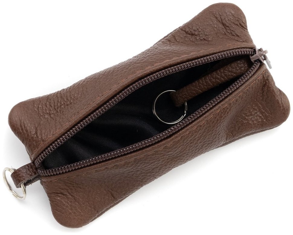 Большая кожаная ключница с двумя отделениями Leather Collection 97779 цвет коричневый фото №3 Большая кожаная ключница с двумя отделениями Leather Collection 97779 цвет коричневый modnotak фото №3
