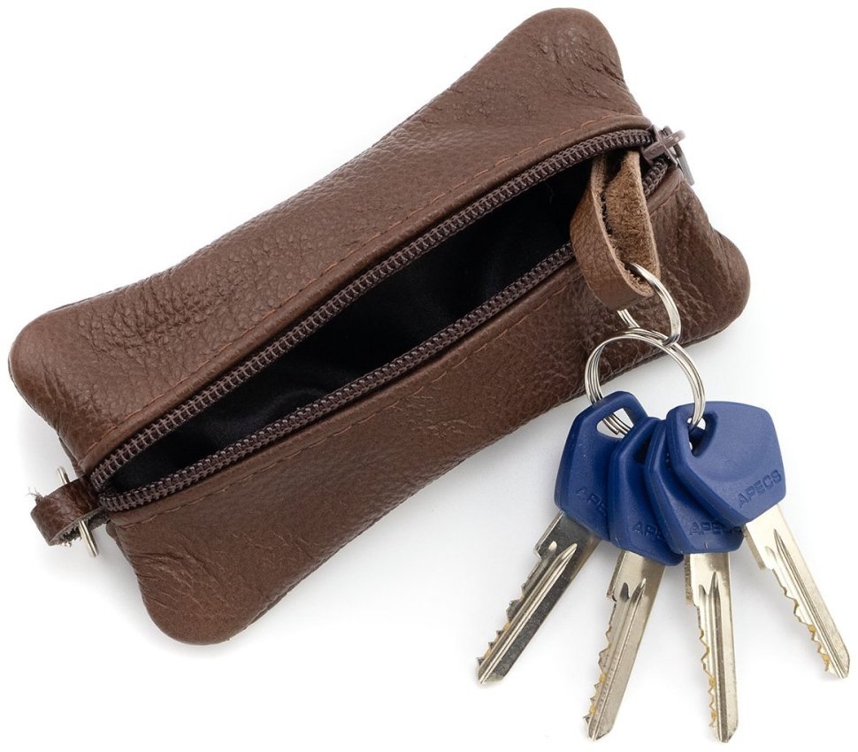 Большая кожаная ключница с двумя отделениями Leather Collection 97779 цвет коричневый фото №2 Большая кожаная ключница с двумя отделениями Leather Collection 97779 цвет коричневый modnotak фото №2