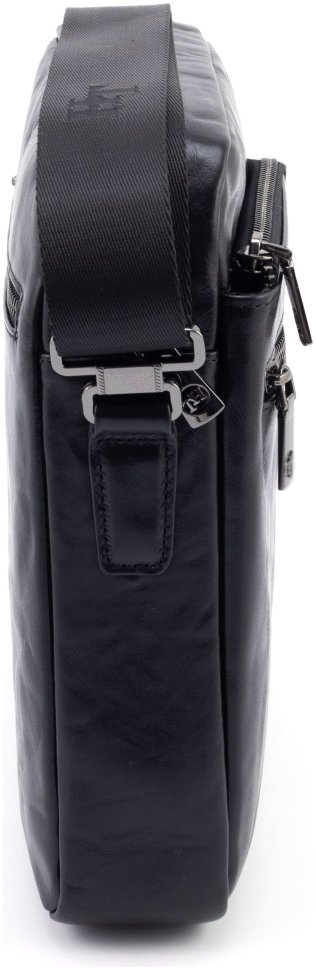 Стильная мужская сумка из натуральной кожи жатка H.T Premium Leather 108579 modnotak фото №3