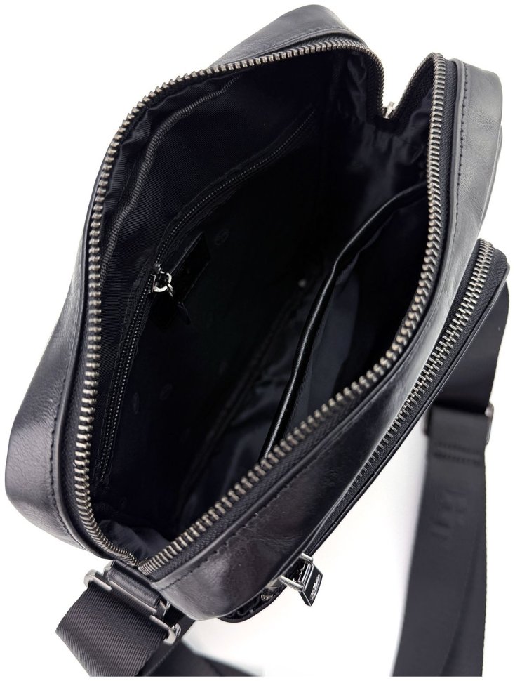 Стильная мужская сумка из натуральной кожи жатка H.T Premium Leather 108579 modnotak фото №8