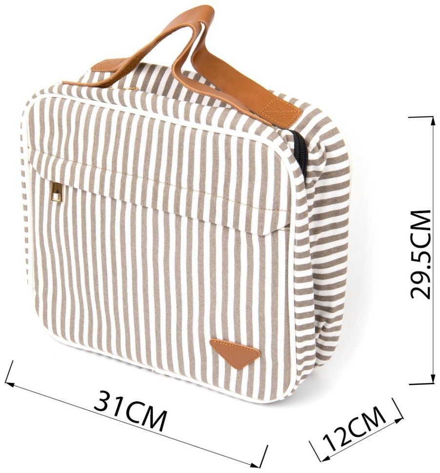 Текстильная сумка органайзер для женщин белого цвета Vintage 2420650 modnotak фото №4