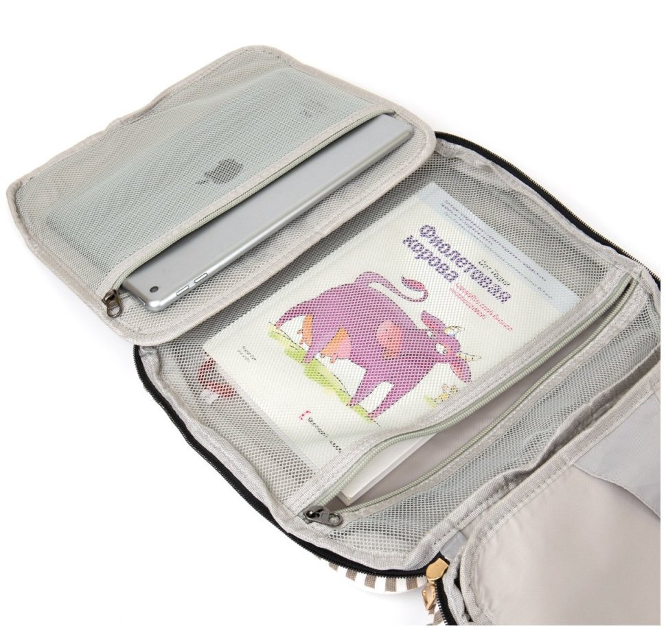 Текстильная сумка органайзер для женщин белого цвета Vintage 2420650 modnotak фото №6