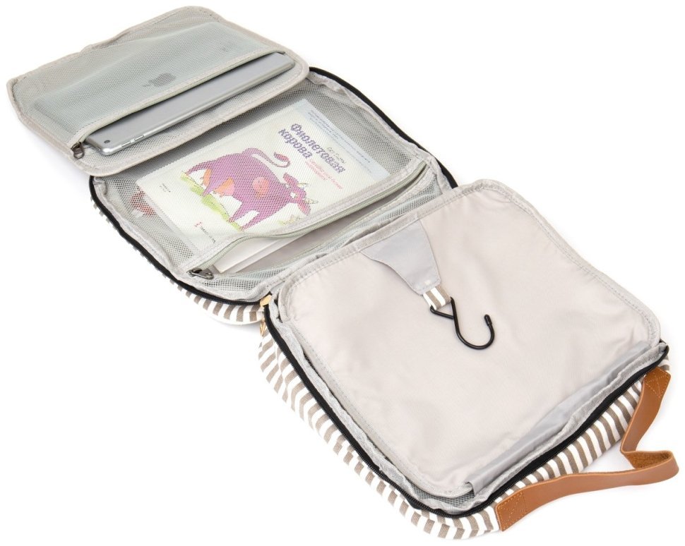 Текстильная сумка органайзер для женщин белого цвета Vintage 2420650 modnotak фото №7