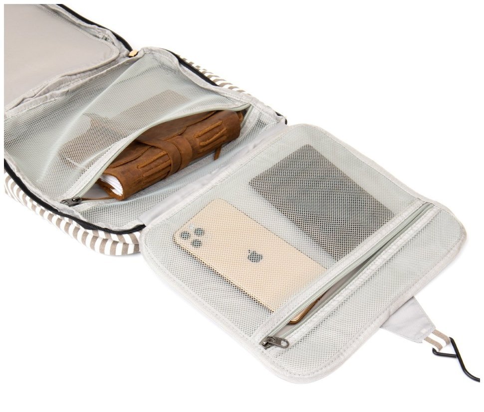 Текстильная сумка органайзер для женщин белого цвета Vintage 2420650 modnotak фото №8