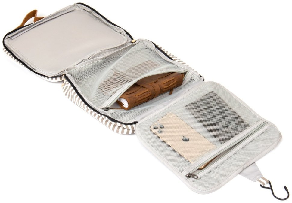 Текстильная сумка органайзер для женщин белого цвета Vintage 2420650 modnotak фото №9